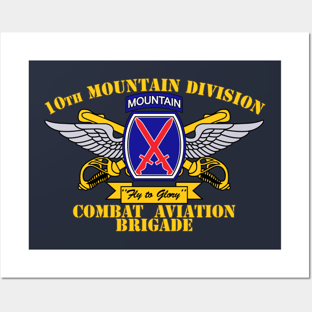 Combat Aviation Brigade, 10th Mountain Division Wall Art by MBK